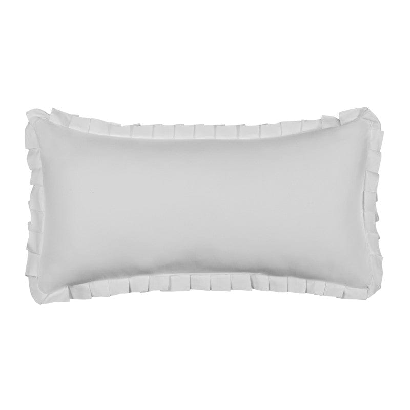 J. Queen New York Decorative Coordinate Pillows Savannah Solid Quilted Boudoir Decorative Throw Pillow