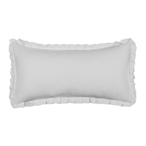 J. Queen New York Decorative Coordinate Pillows Savannah Solid Quilted Boudoir Decorative Throw Pillow
