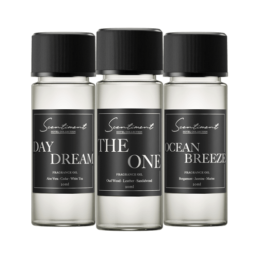 Scentiment Fragrance Oil Top 3 Hotel Collection Samples