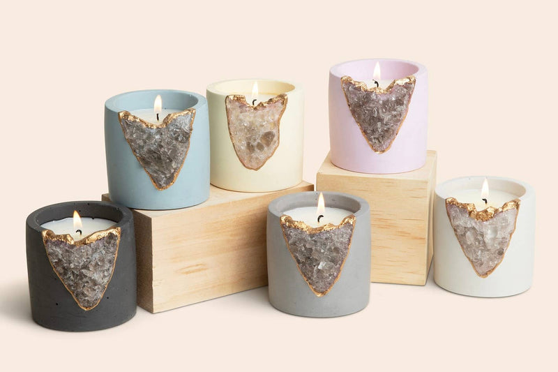 TB Fragrances Sweet Musk Geode Candle