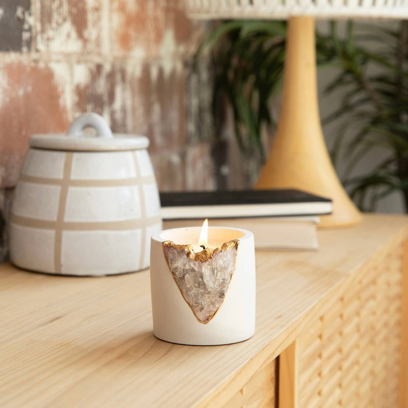 TB Fragrances Sweet Musk Geode Candle
