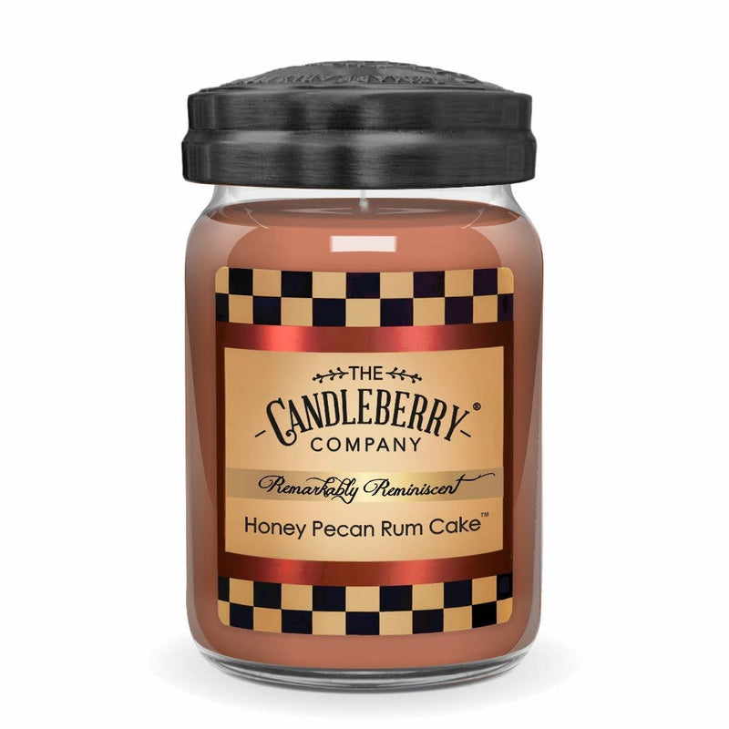 The Candleberry® Candle Company Large Jar Candle Honey Pecan Rum Cake™, Large Jar Candle (Collective)