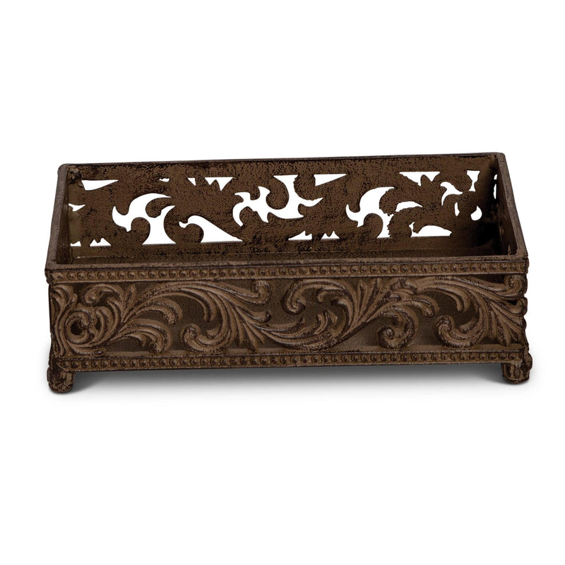 The GG Collection Bath 9"L Acanthus Guest Towel Holder