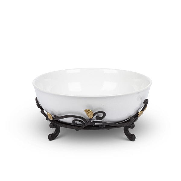 The GG Collection Bowls Stoneware/Metal Large serving Bowl