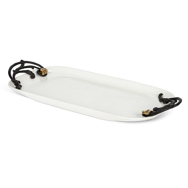 The GG Collection Ceramic and Metal Tray