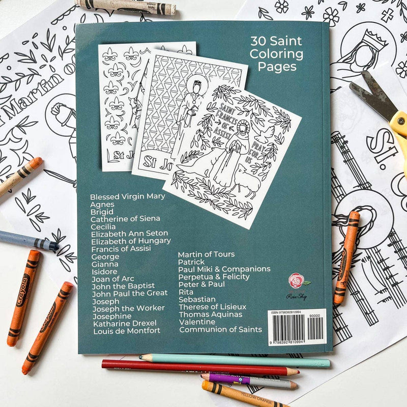 The Little Rose Shop Religious Items Catholic Coloring Books: My Saints Coloring Book