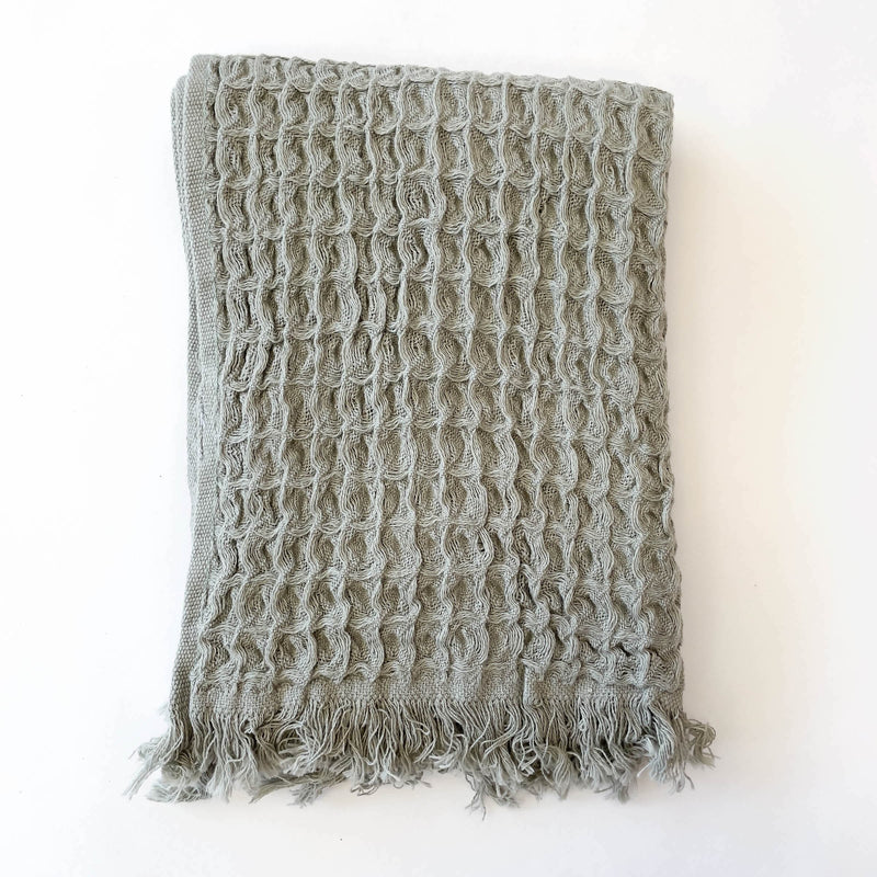 The Loomia Bath Towels & Washcloths Heena Waffle Weave Hand and Kitchen Towel