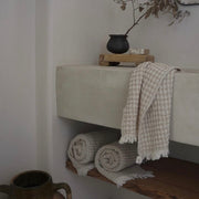 The Loomia Bath Towels & Washcloths Isla Waffle Weave 100% Cotton Turkish Towel