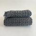 The Loomia Bath Towels & Washcloths Linda Stonewashed Waffle Towel