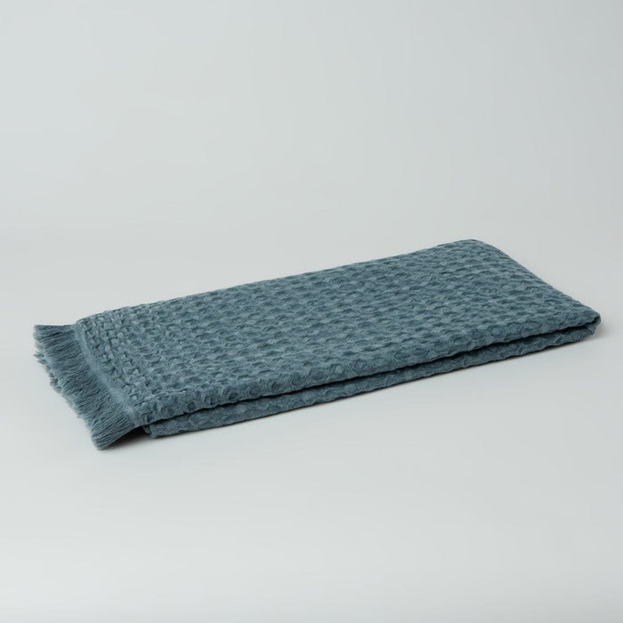 The Loomia Bath Towels & Washcloths Linda Stonewashed Waffle Towel