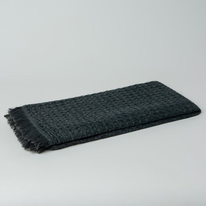 The Loomia Bath Towels & Washcloths Linda Stonewashed Waffle Towel