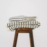 The Loomia Bath Towels & Washcloths Melika Turkish Cotton Striped Terry Towel