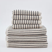 The Loomia Bath Towels & Washcloths Melika Turkish Cotton Striped Terry Towel
