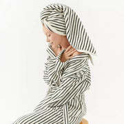 The Loomia Bath Towels & Washcloths Melika Turkish Cotton Striped Terry Towel