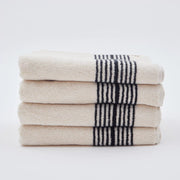The Loomia Bath Towels & Washcloths Melika Turkish Cotton Striped Terry Towel
