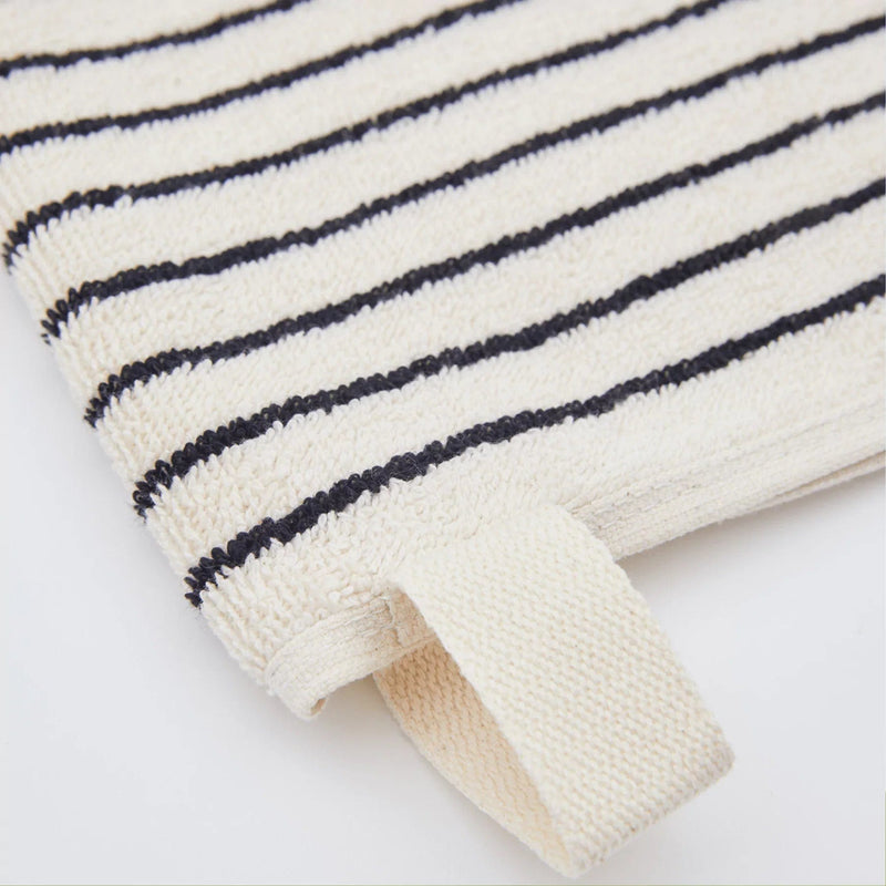 The Loomia Bath Towels & Washcloths Melika Turkish Cotton Striped Terry Towel