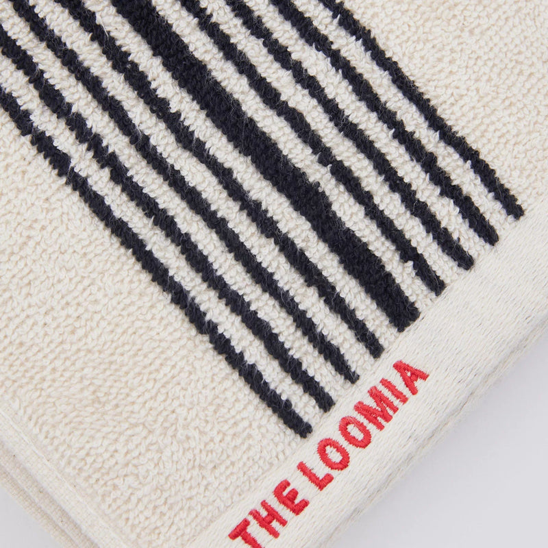 The Loomia Bath Towels & Washcloths Melika Turkish Cotton Striped Terry Towel