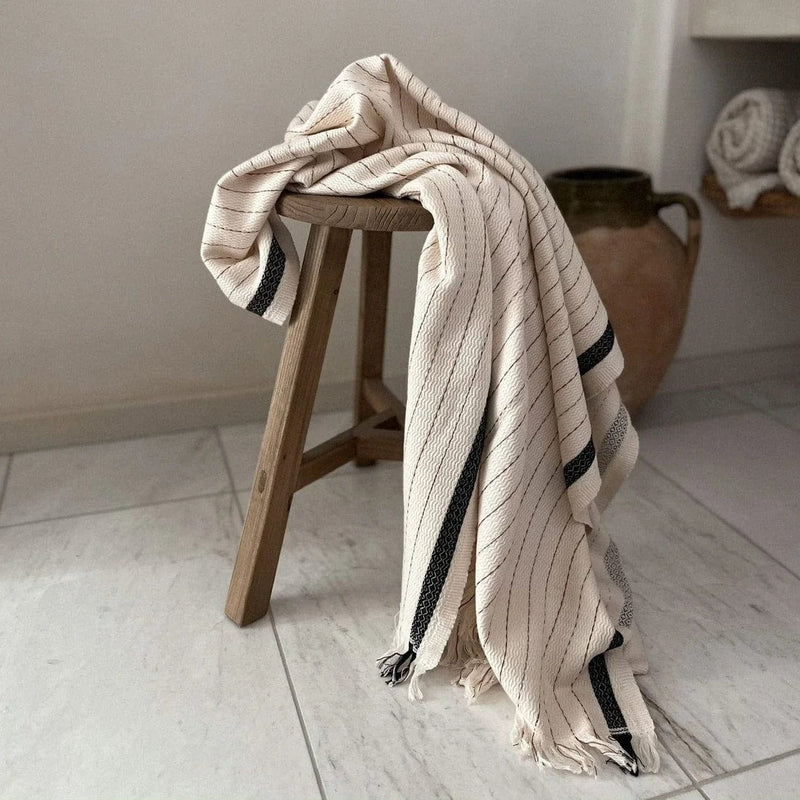 The Loomia Bath Towels & Washcloths Silvia 100% Cotton Turkish Towel