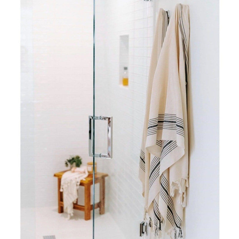 The Loomia Bath Towels & Washcloths Zebrine Cotton Bath Towels