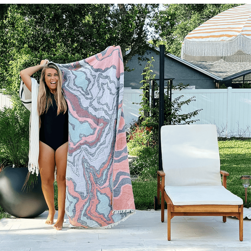The Loomia Beach Towel Mai Turkish Beach Towel