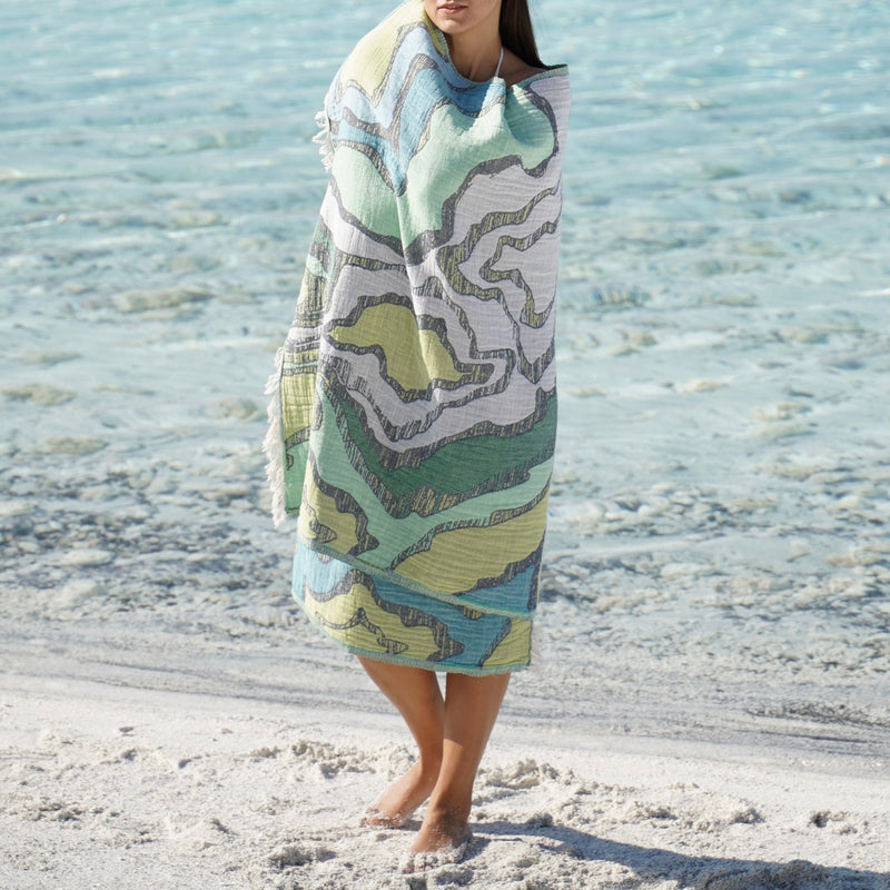 The Loomia Beach Towel Mai Turkish Beach Towel