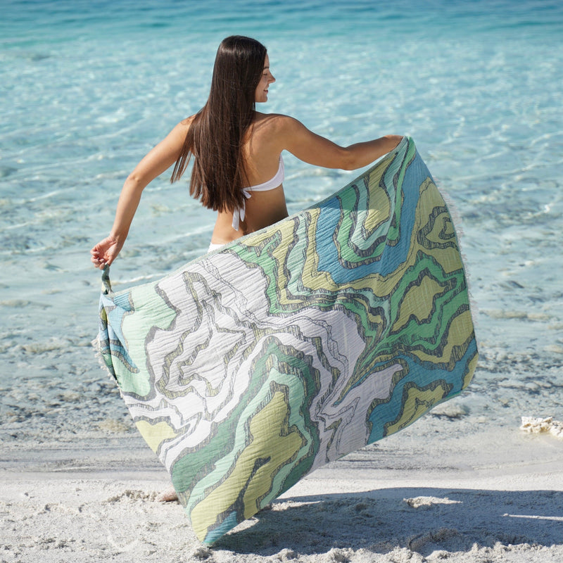 The Loomia Beach Towel Mai Turkish Beach Towel