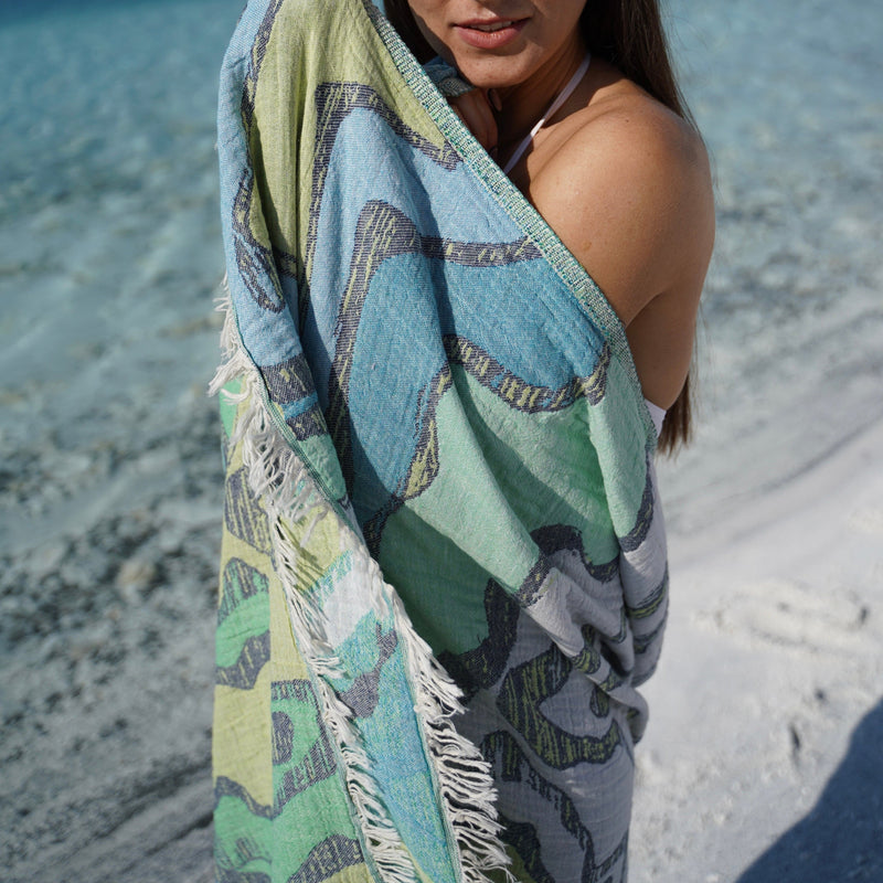 The Loomia Beach Towel Mai Turkish Beach Towel