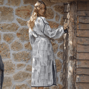 The Loomia Deren Cotton Long Robe Kimono