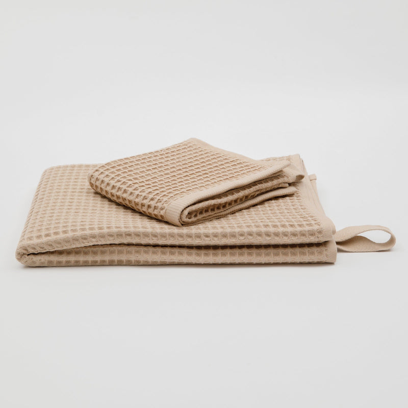 The Loomia Hand and Kitchen Towels Olivia Waffle Weave Hand And Kitchen Towels