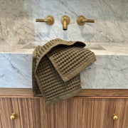The Loomia Hand and Kitchen Towels Olivia Waffle Weave Hand And Kitchen Towels