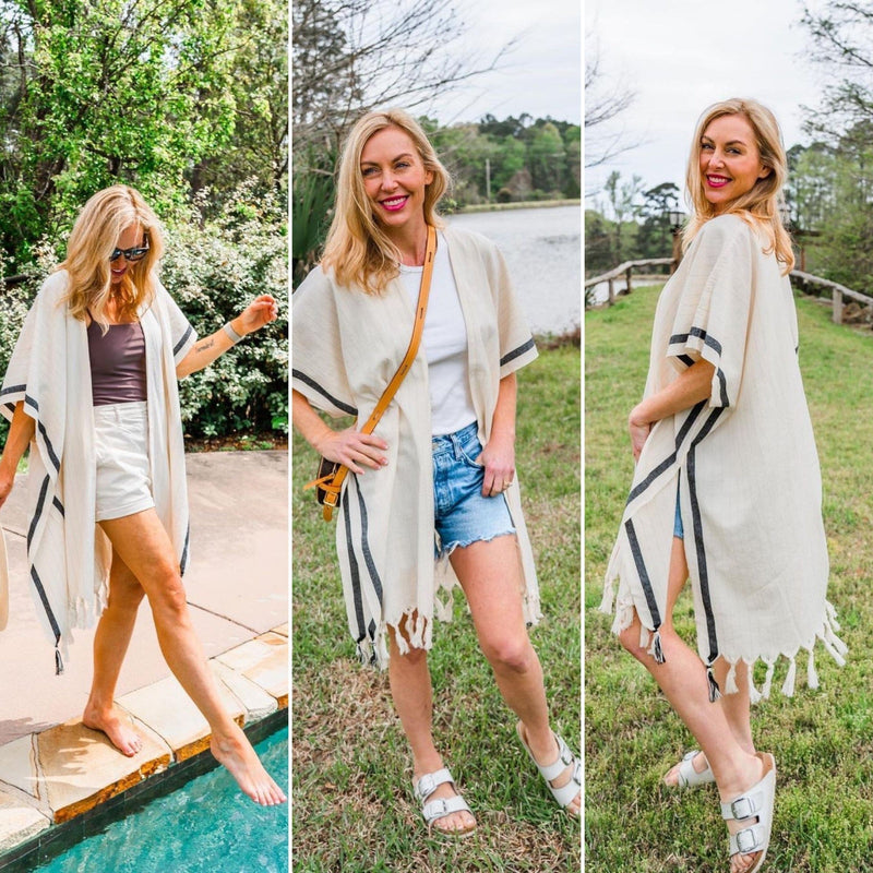 The Loomia Kimono and Beach Cover-Up Silvia Kimono & Beach Cover-Up