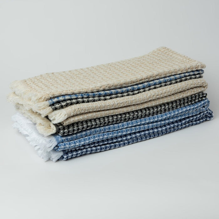 The Loomia kitchen and hand towels Isla Waffle Weave 100% Cotton Turkish Hand and Kitchen Towel