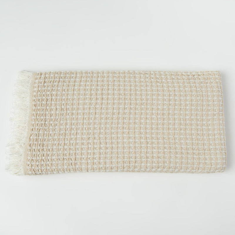 The Loomia kitchen and hand towels Isla Waffle Weave 100% Cotton Turkish Hand and Kitchen Towel