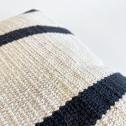 The Loomia Pillow Chanda Handwoven Black and Cream Pillow