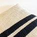 The Loomia Pillow Ruhi Handwoven Black and Cream Pillow