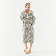 The Loomia Robe Melika Turkish Cotton Striped Robe