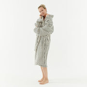 The Loomia Robe Melika Turkish Cotton Striped Robe