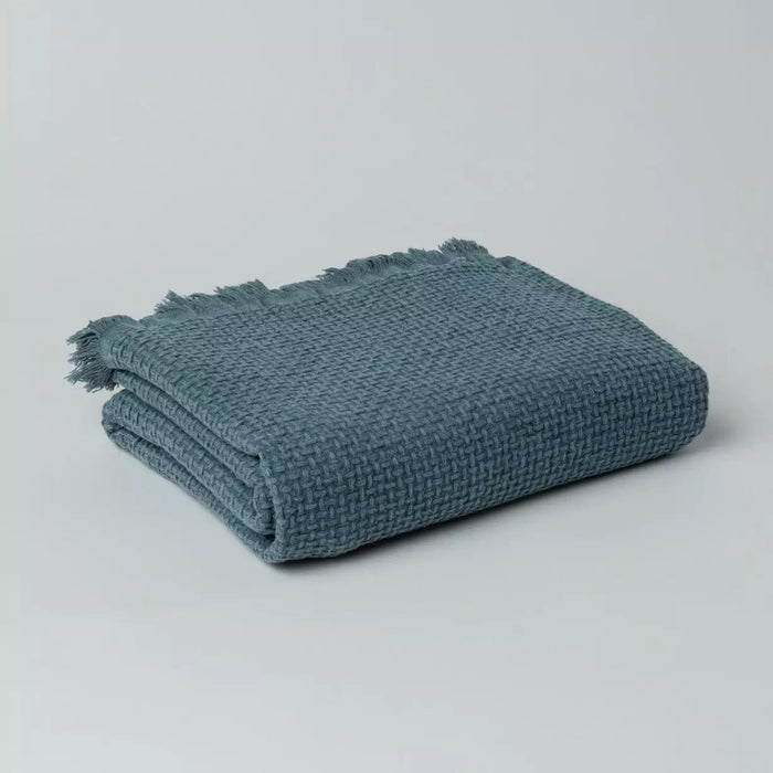 The Loomia Throw Blanket Arya | Stonewashed 100% Cotton Throw Blanket