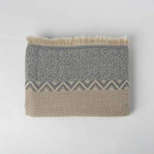 The Loomia Throw Blanket Dylan Linen and Cotton Turkish Throw Blanket