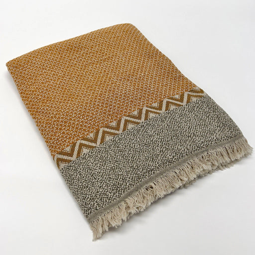 The Loomia Throw Blanket Dylan Linen and Cotton Turkish Throw Blanket