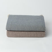 The Loomia Throw Blanket Ekani Linen and Cotton Turkish Throw Blanket