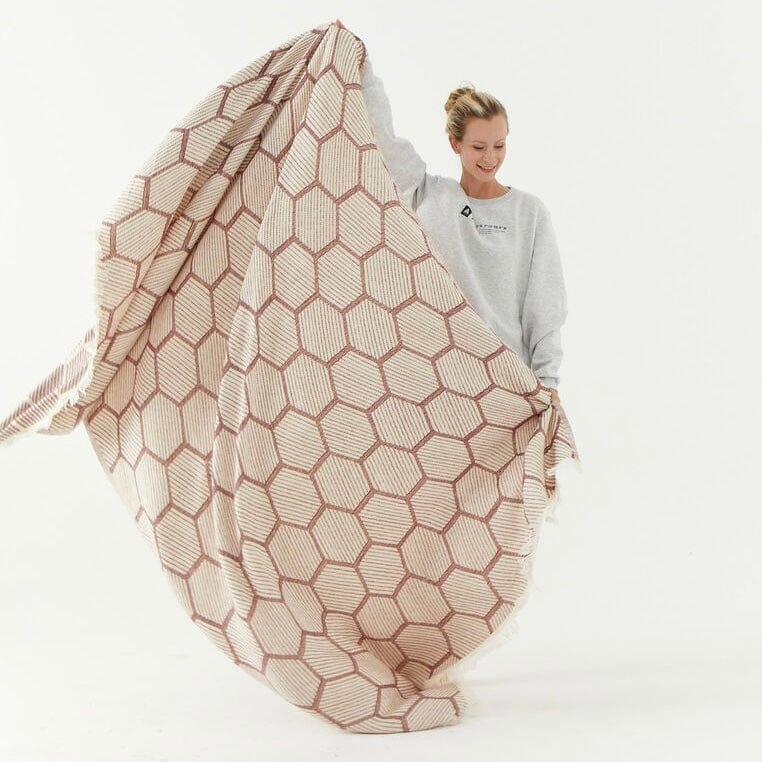 The Loomia Throw Blanket Honeycomb Throw Blanket