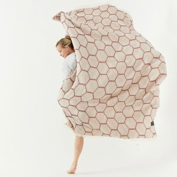 The Loomia Throw Blanket Honeycomb Throw Blanket