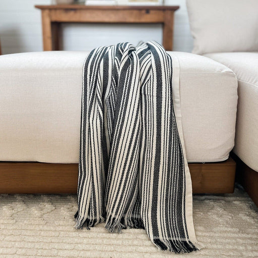 The Loomia Throw Blanket Juniper %100 Cotton Turkish Throw