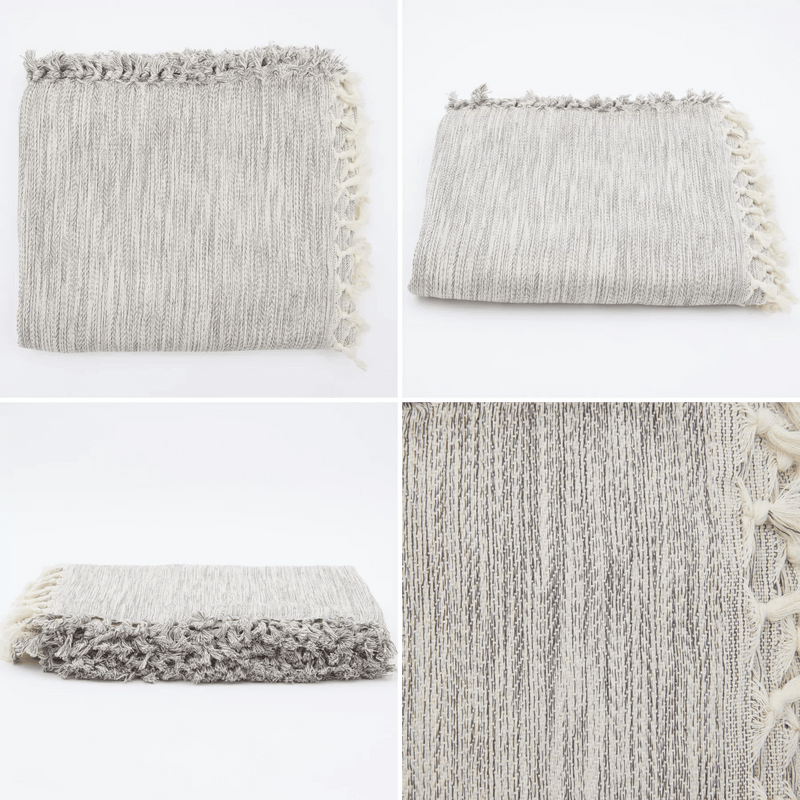 The Loomia Throw Blanket Naz | 100% Turkish Cotton XL Throw Blanket