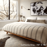 The Loomia Throw Blanket Sophie | Farmhouse Home Decor Turkish Cotton Throw Bed Blanket