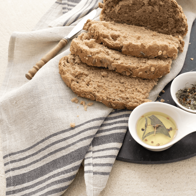 The Loomia Towel Demet Linen and Cotton Kitchen Towel