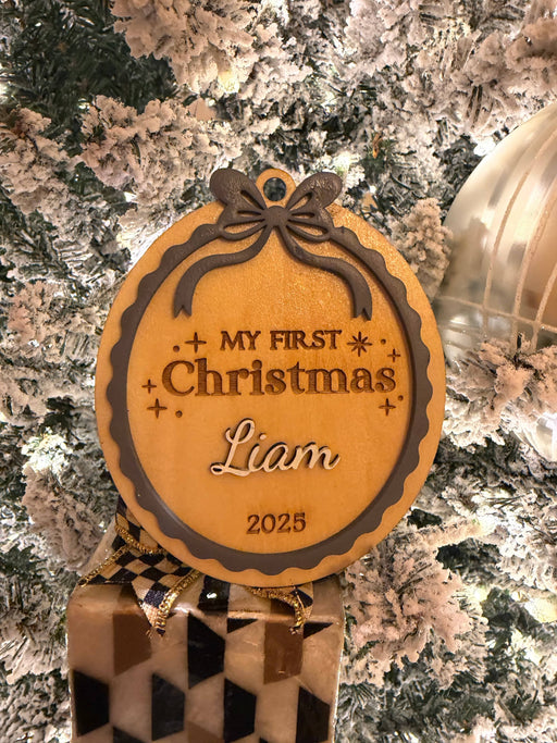 Treasured Accents Christmas Ornaments Baby's First Christmas Custom Ornament