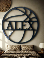 Treasured Accents Decor & Accessories Basketball Name Plaque