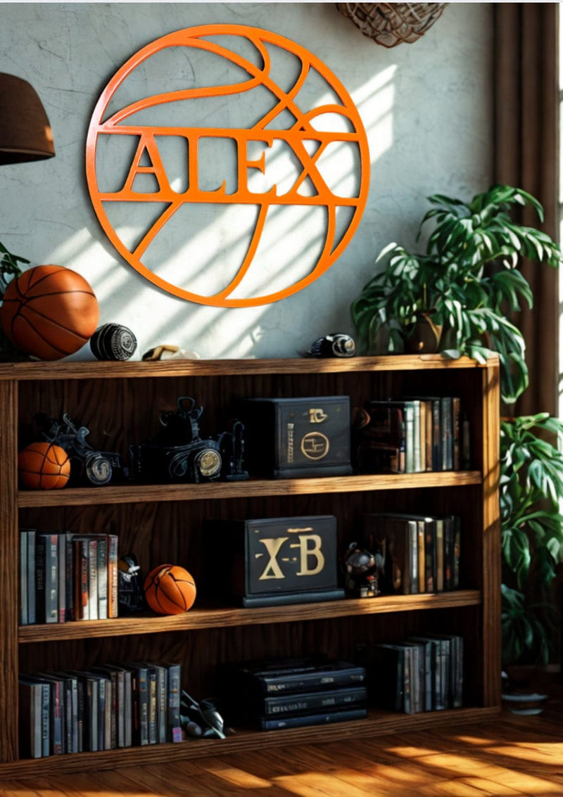 Treasured Accents Decor & Accessories Personalized Basketball Name Plaque